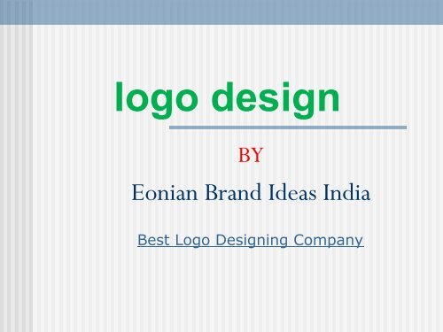 Logo Designing Company In Delhi India Best Logo Design Services