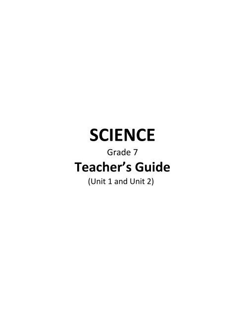 Science Gr. 7 Teachers Guide (Q1&amp;amp;2)