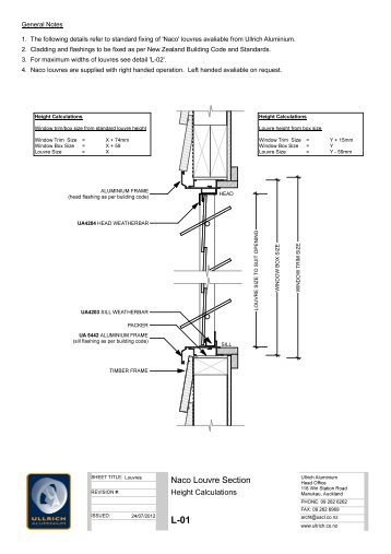 L-01 Naco Louvre Section _ Layo - Ullrich Aluminium