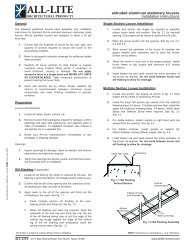 extruded aluminum stationary louvers installation instructions