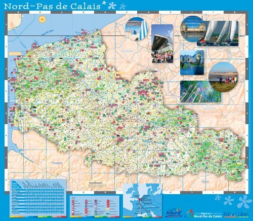 Carte touristique Nord-Pas de Calais