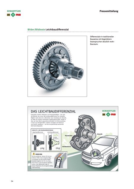 NAIAS 2012 Pressemappe - Schaeffler Group