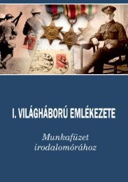 I. Világháború Emlékezete - Munkafüzet irodalomórához