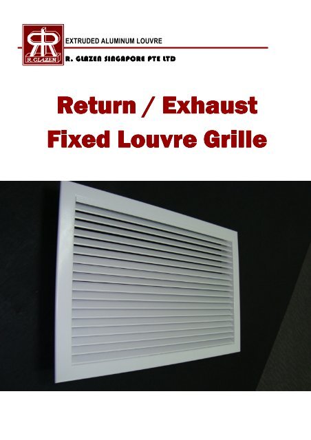Fixed Louvre Grille