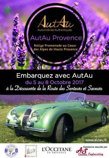 Bulletin d'inscription Route AutAu Provence octobre 2017