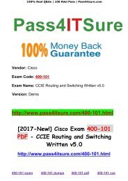 [2017-New!] Pass4itsure Cisco Exam 400-101 PDF 732 Q Share