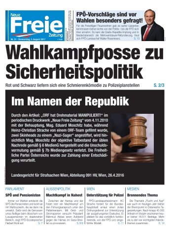 Wahlkampfposse zu Sicherheitspolitik