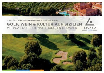 Golfreise mit Thorsten Oßwald: Golf, Wein und Kultur auf Sizilien 16.10. - 23.10.2017