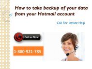 How to take backup of your data from your hotmail account