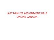 LAST MINUTE ASSIGNMENT HELP ONLINE CANADA