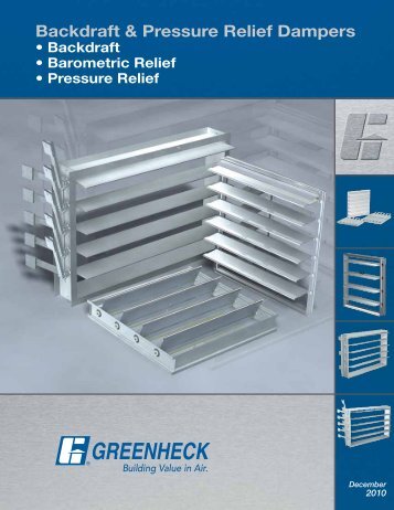 Backdraft & Pressure Relief Dampers - Greenheck