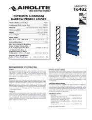 extruded aluminum narrow profile louver - Airolite Company