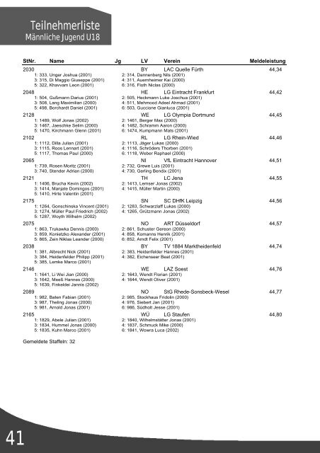 Programmheft DJM Ulm 2017