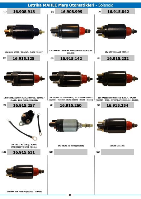 Original Starter and Alternator Parts - Оригинальные стартеры и генераторы