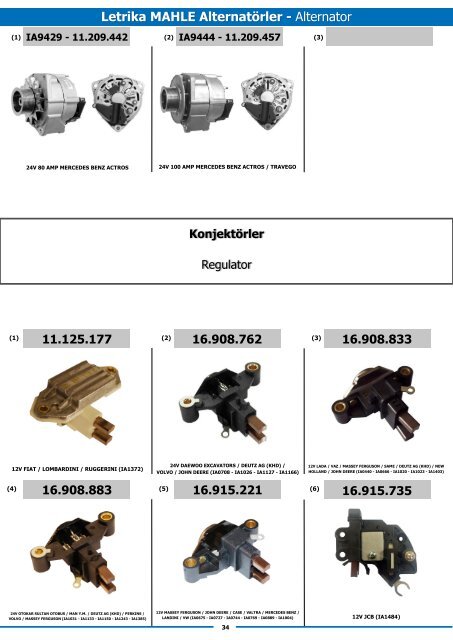 Original Starter and Alternator Parts - Оригинальные стартеры и генераторы