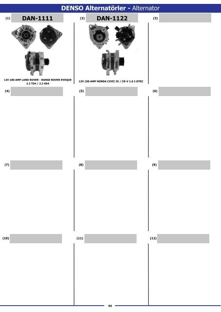 Original Starter and Alternator Parts - Оригинальные стартеры и генераторы