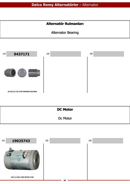 Original Starter and Alternator Parts - Оригинальные стартеры и генераторы