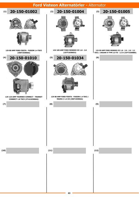 Original Starter and Alternator Parts - Оригинальные стартеры и генераторы