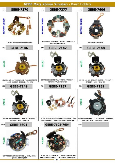 Original Starter and Alternator Parts - Оригинальные стартеры и генераторы