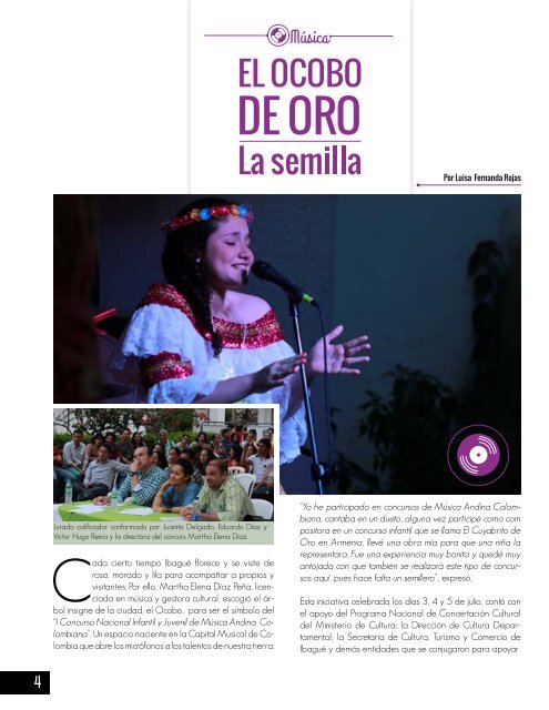 Revista Cultural IMA. Año 2015 - Edición Número 04