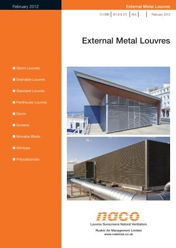 External Metal Louvres