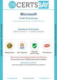 70-487 Exam Dumps - 100% Passing Guarantee with 70-487 Exam Questions