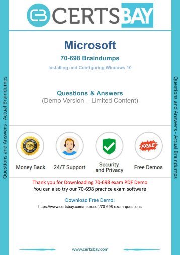 70-698 Exam Questions - [2017] Latest Microsoft 70-698 Dumps | Shortcut to Success