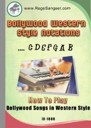 Bollywood  western style song notations e-book ID-1000