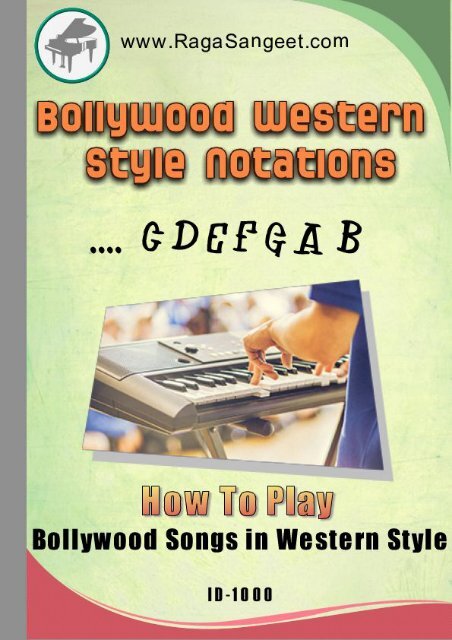 Bollywood  western style song notations e-book ID-1000