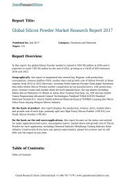 Global Silicon Powder Market Research Report 2017