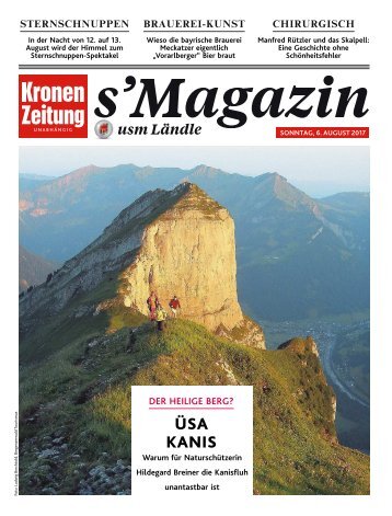 s'Magazin usm Ländle, 6. August 2017