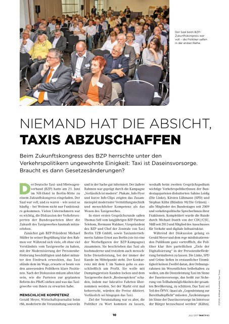 Taxi Times DACH - Juli 2017