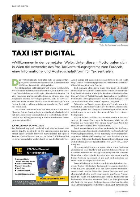 Taxi Times DACH - Juli 2017