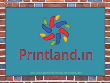 Nameplates - Buy Personalized and Customized Name Plates Online in India
