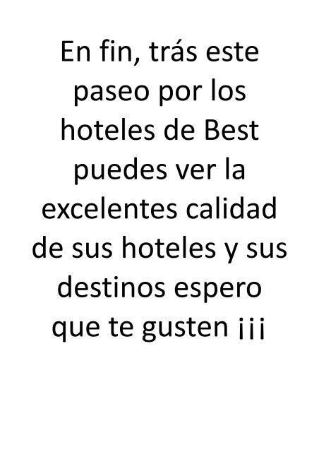 Hoteles Best