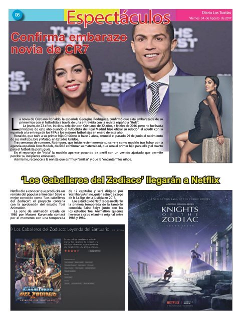 edición de diario los tuxtlas del día 04 de agosto de 2017