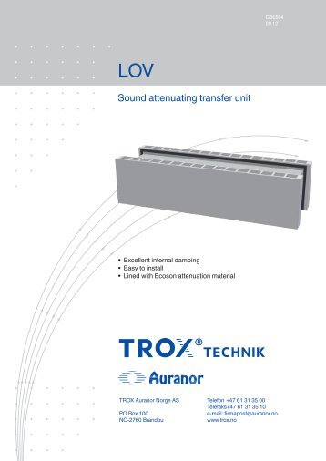 LŘV-R LOV - TROX