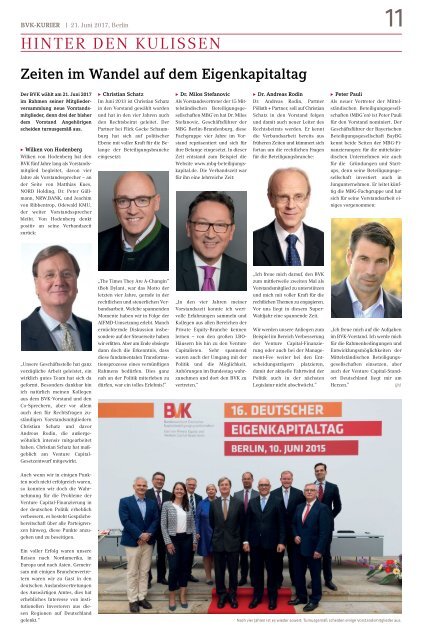 BVK-Kurier Ausgabe 01/2017