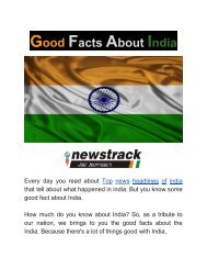 Good Facts About India