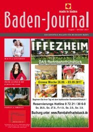 Baden Journal August - Oktober 2017