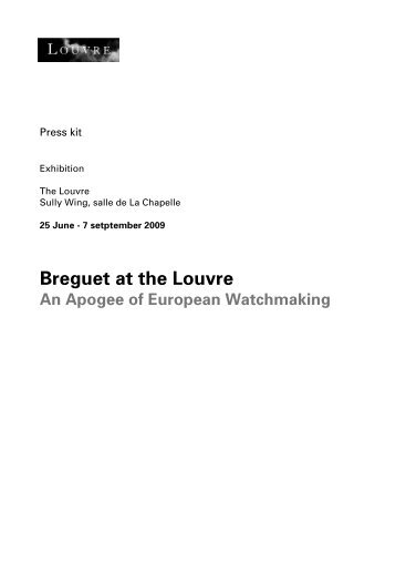 Breguet At The Louvre - Swatch Group