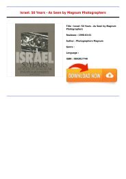Read Free E-Book Israel  50 Years - As Seen by Magnum Photographers Free Best Sellers