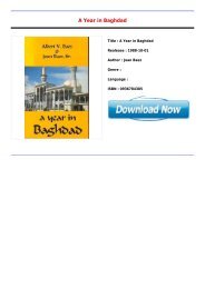 Free Downloads E-Book A Year in Baghdad Latest Books