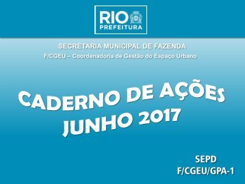 CADERNO DE AÇÕES MENSAL JUNHO 2017