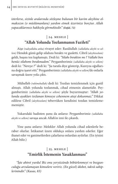 Allah Yolunda Mücahidin Kalesi