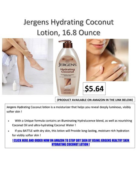 jergens hydrating coconut lotion