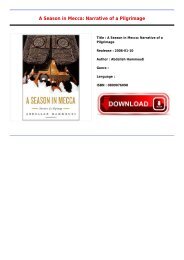 Best E-Book A Season in Mecca  Narrative of a Pilgrimage Free Collection
