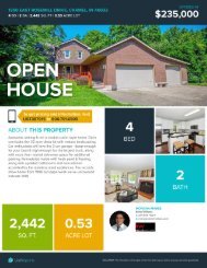 Open House Flyer for 1350 East Rosemill Drive