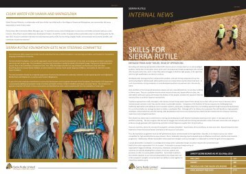 Sierra Rutile Staff Newsletter 4