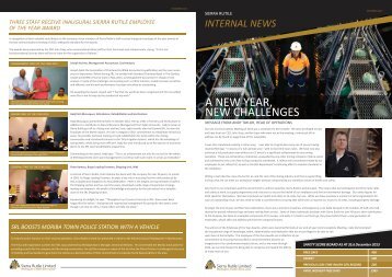 Sierra Rutile Ltd staff newsletter 8